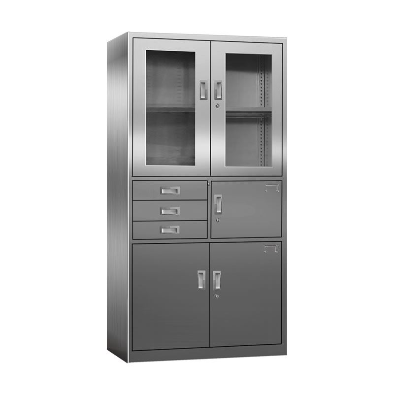 偏三斗内保文件柜（不锈钢）