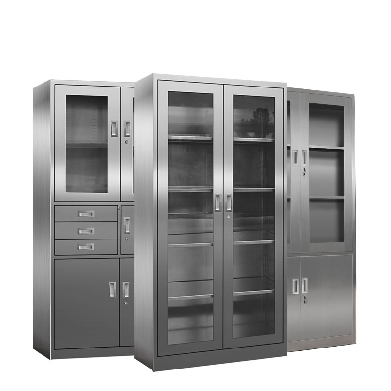 通玻对开门文件柜（不锈钢）