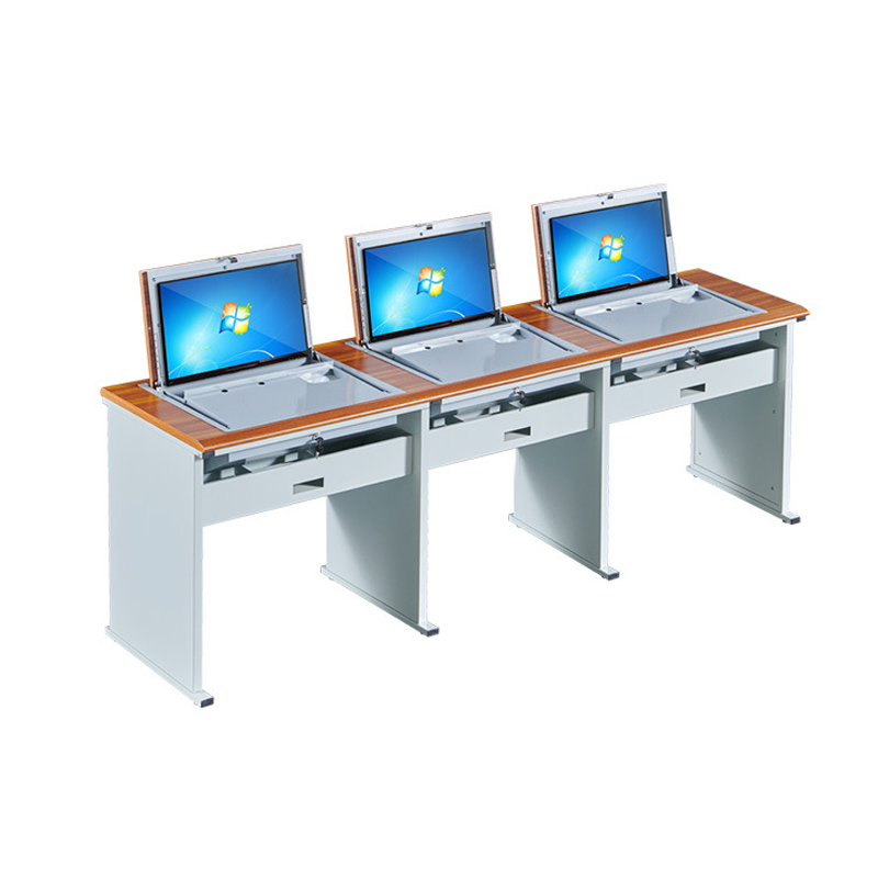 翻转电脑桌-三人位