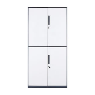 通双节文件柜-蓝白套色